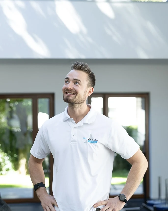 Michael Satzinger, Autor von Longevity Principles, im Trainingsstudio